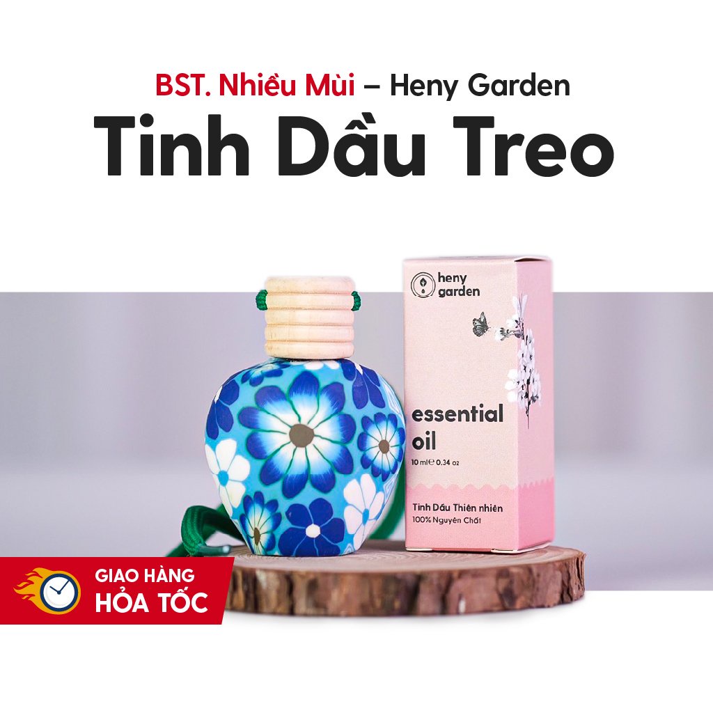 Tinh Dầu Treo Bình Gốm HENY GARDEN (Giao Màu Ngẫu Nhiên) Dùng Cho Tủ Quần Áo, Toilet