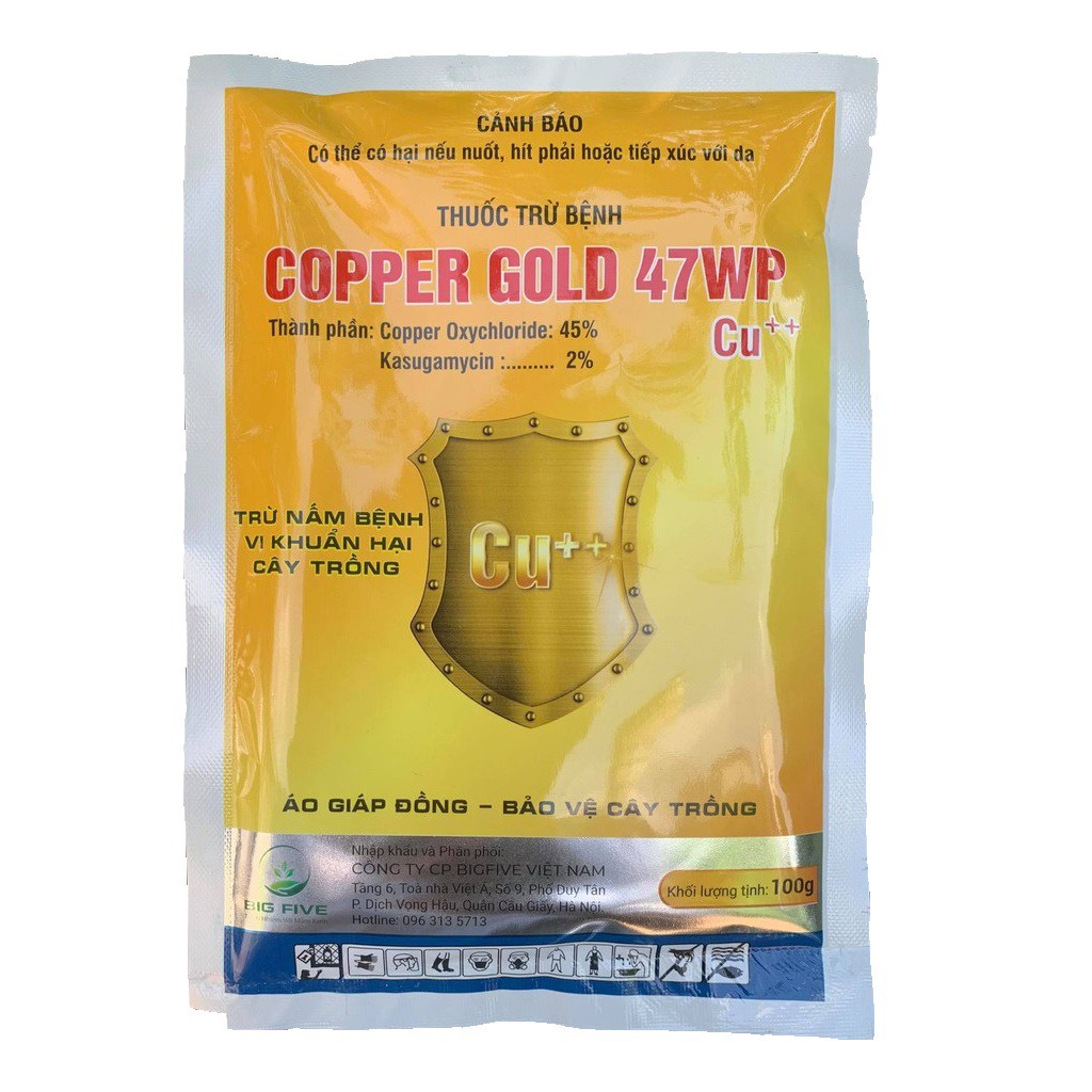 COPPER GOLD 47WP (Gói 100g) Thuốc trừ nấm bệnh, vi khuẩn hại cây trồng