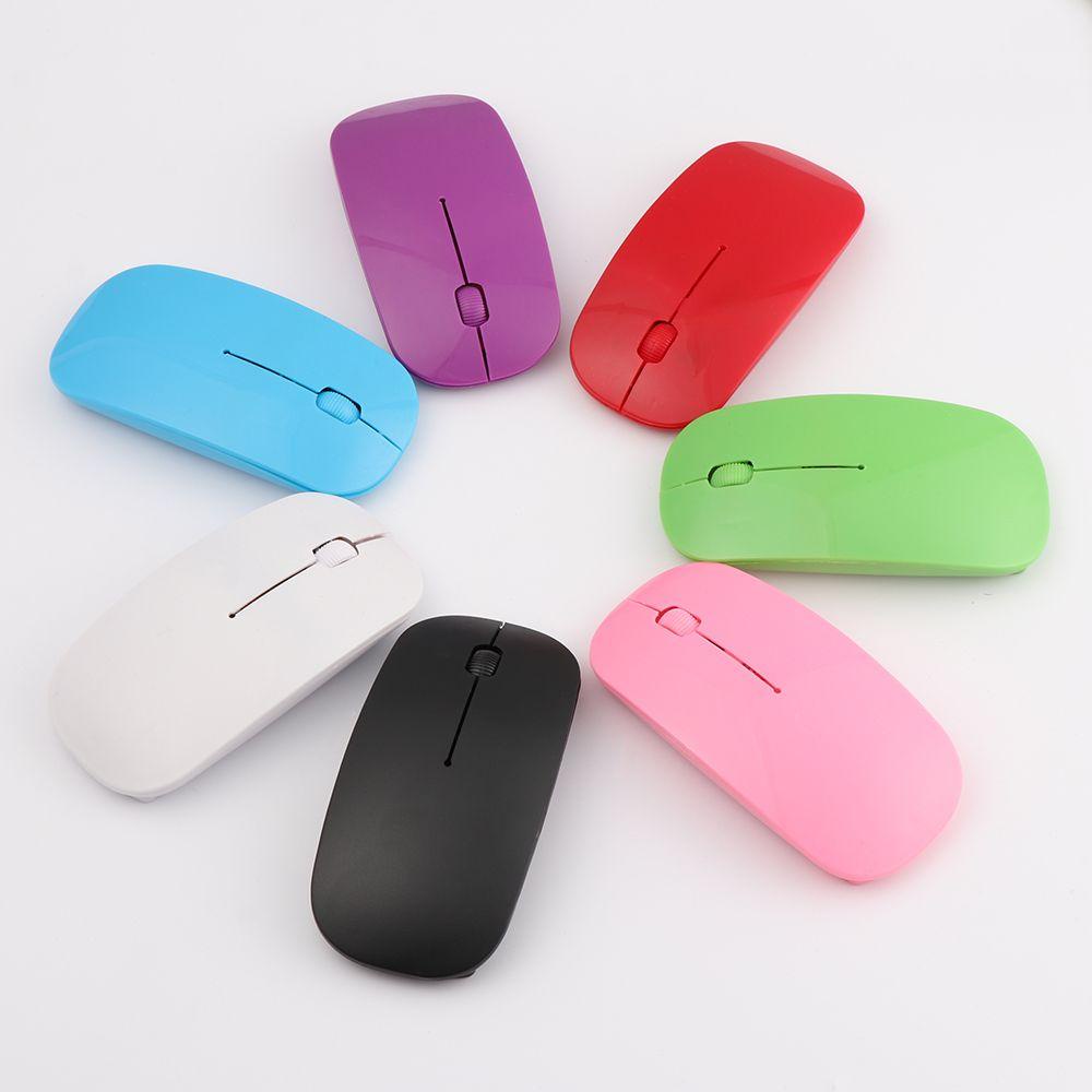 BTLIMER Chuột Không Dây 2.4GHz Siêu Mỏng, Có Nút Bấm