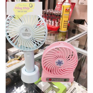 Quạt mini 3 Tốc Độ Để Bàn Có Đèn