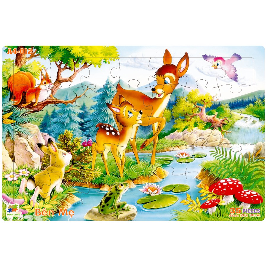 Tranh Xếp Hình 35 Mảnh Khổ A4 KT 30x20cm/ Đồ chơi xếp hình cho bé/ Tranh ghép cho bé/ Jigsaw Puzzle