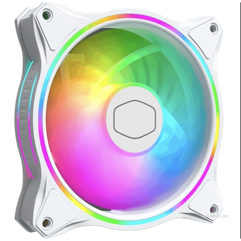 Fan case Cooler Master MASTERFAN MF120 HALO WHITE EDITION & Hub chia fan Cooler Master Addressable RGB LED Controller