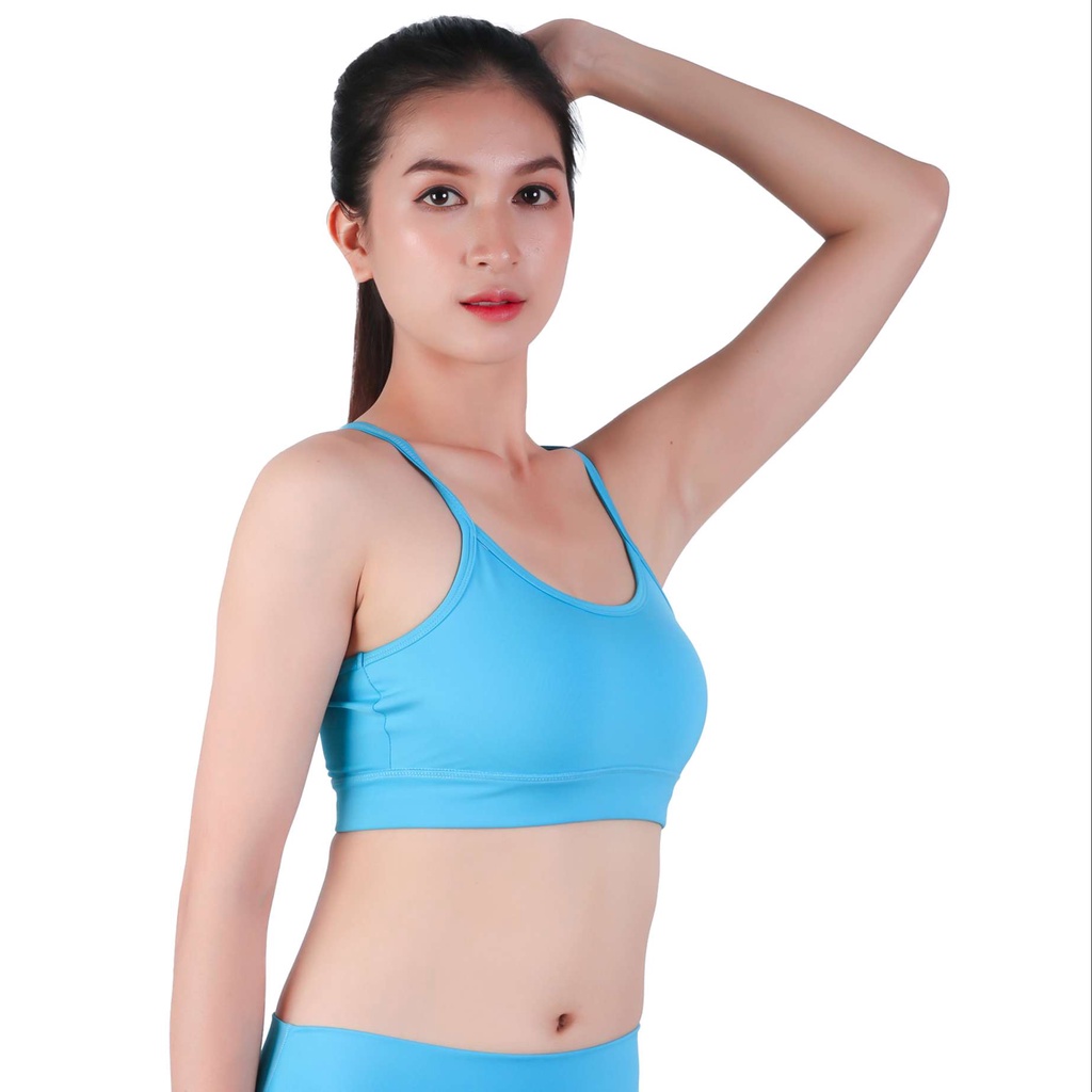 Áo bra tập gym yoga nữ Fitme Theta v1 logo to nâng ngực chất thun thể thao cao cấp co giãn thoải mái