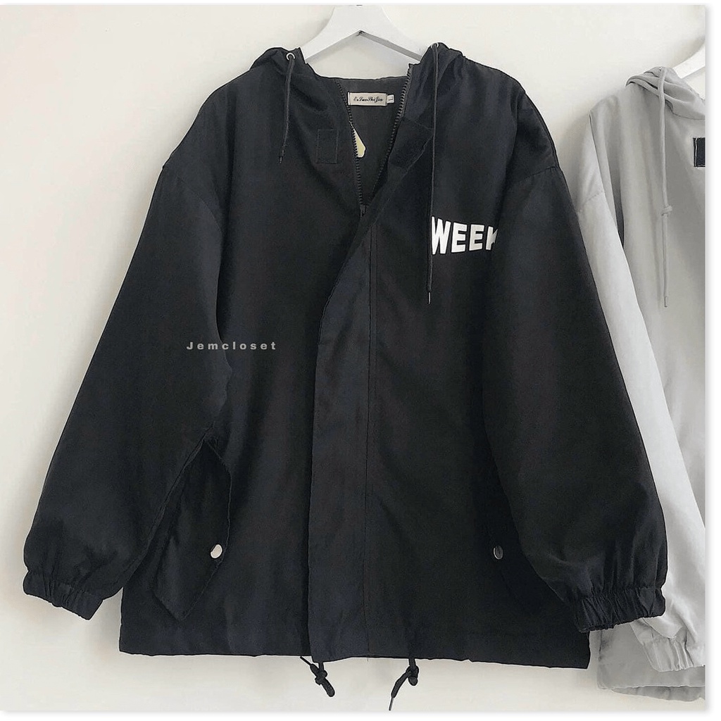 áo khoác dù 2 lớp unisex WEEKEN form rộng WK2000