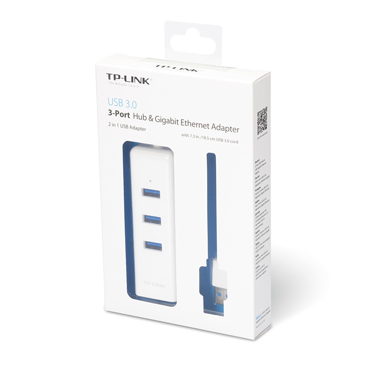 Bộ chuyển đổi mạng USB 3.0 sang Ethernet Gigabit kèm 3 cổng USB 3.0 TP-Link UE330