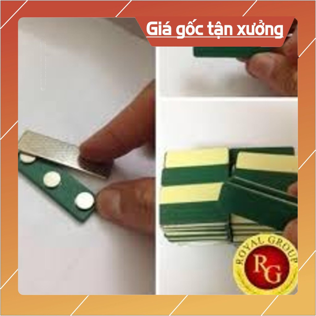 [Xả Kho] Nam châm cài áo 3 nút màu xanh, loại nam châm dùng để làm thẻ tên, huy hiệu
