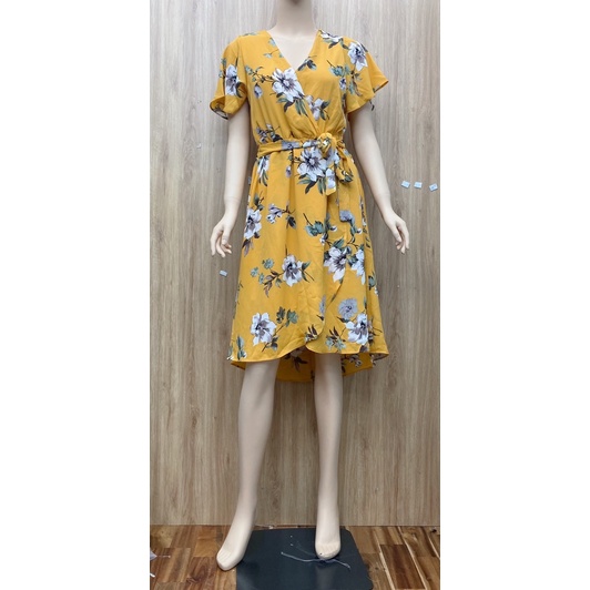 Đầm voan hoa 2 lớp