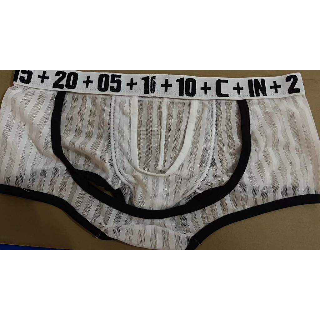 Quần đùi nam Boxer lưới thoáng khí thời trang thể thao