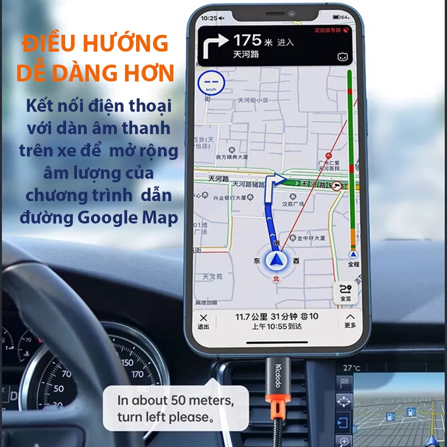 Lightning to 3.5mm. Cáp chuyển đổi âm thanh lightning to 3.5mm