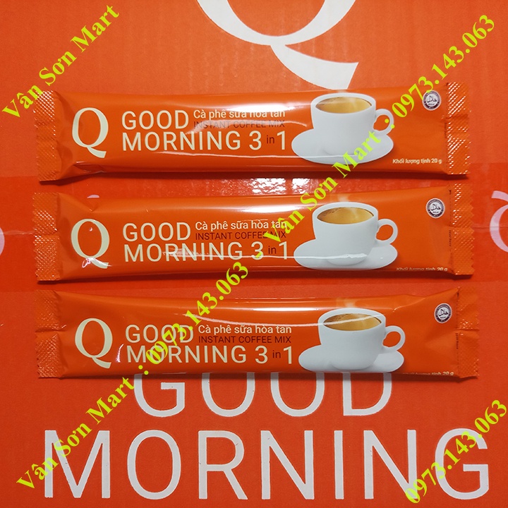 05 bịch cà phê sữa Good morning Trần Quang 480g (24 gói dài * 20g)