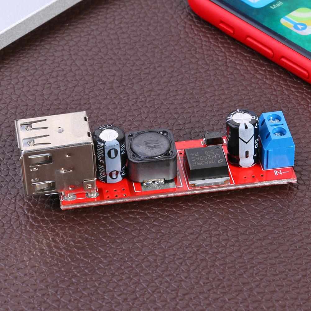 Mô Đun Chuyển Đổi Nguồn Điện Usb Kép Từ 9v/12v/24v/36v Sang 5vdc-dc 3a