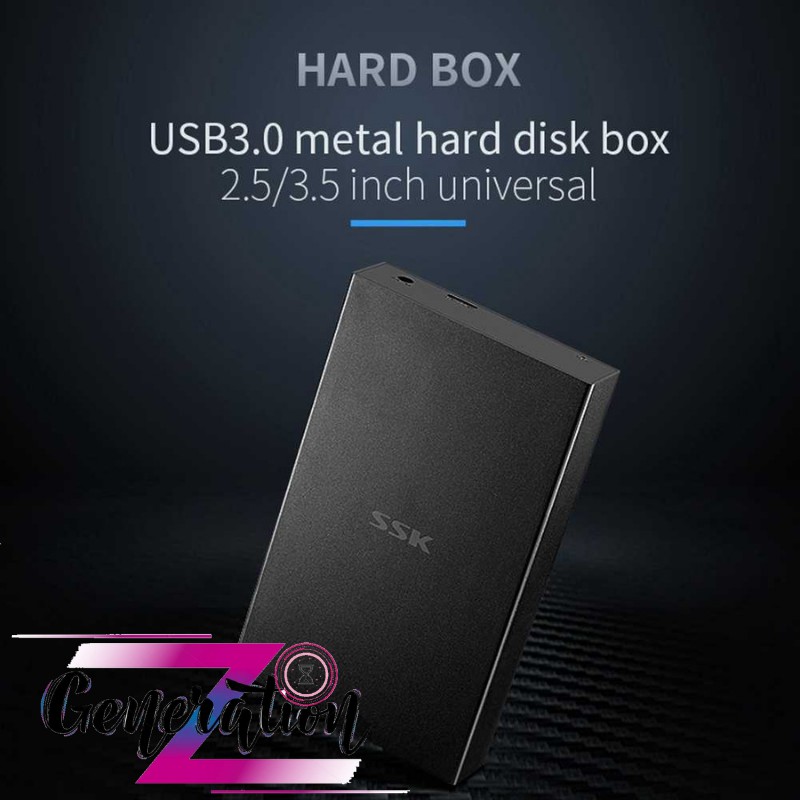HỘP ĐỰNG Ổ CỨNG 3.5 CHUẨN USB 3.0 SSK HE-S 3300- HDD BOX SATA 3.5 USB 3.0 SSK HE-S 3300