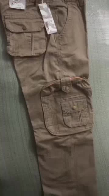 Quần dài kaki túi hộp phiên bản túi khóa kéo đồng cao cấp | BigBuy360 - bigbuy360.vn