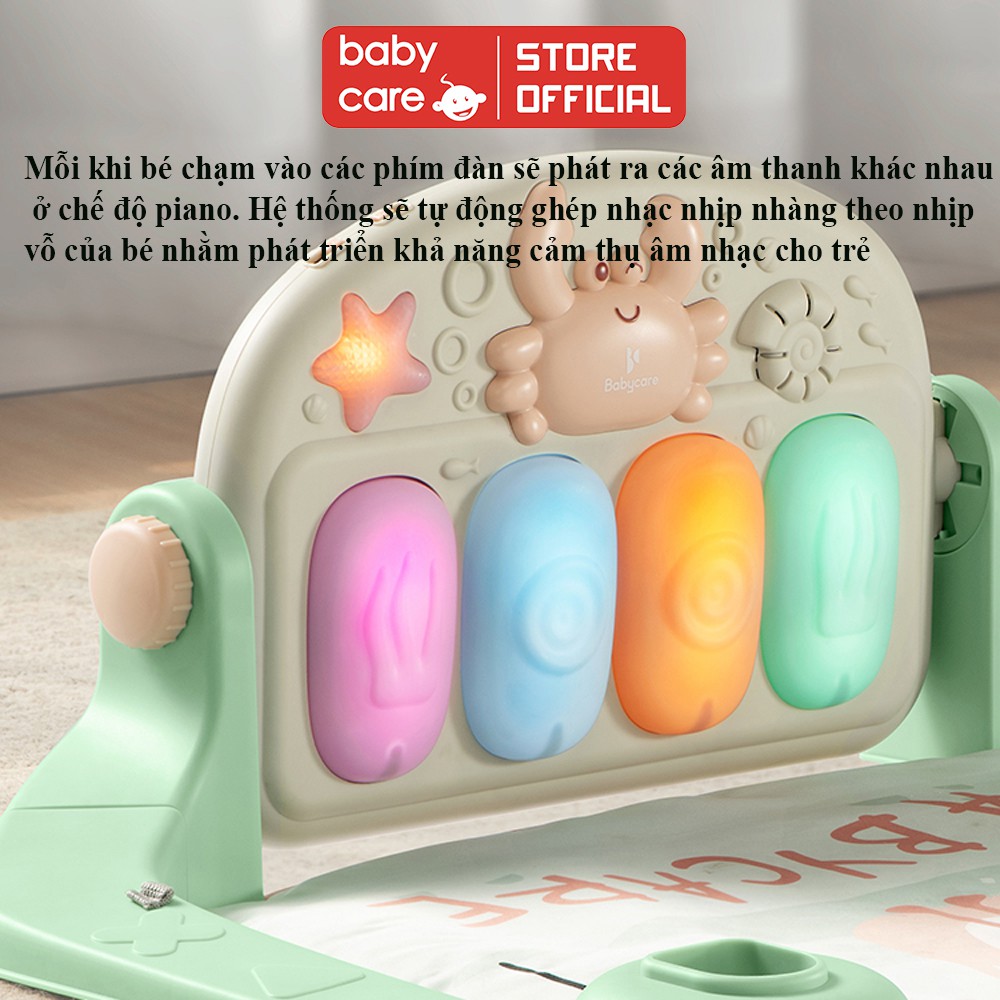 Thảm nhạc piano cho bé nằm chơi BC BABYCARE kết hợp nhiều chức năng vui chơi cùng bé - BC7315