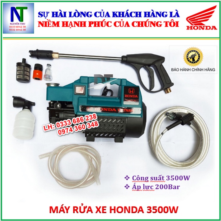 Siêu hot Máy rửa xe HONDA công suất 3500W màu xanh