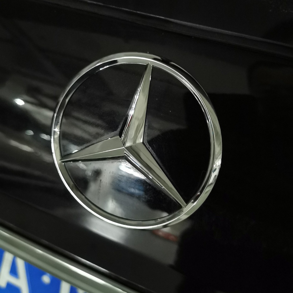 Mercedes-Benz Kim loại Biểu tượng Nhãn dán Thùng sau ô tô Sửa đổi Logo đề can Đối với C200 E260 S350L