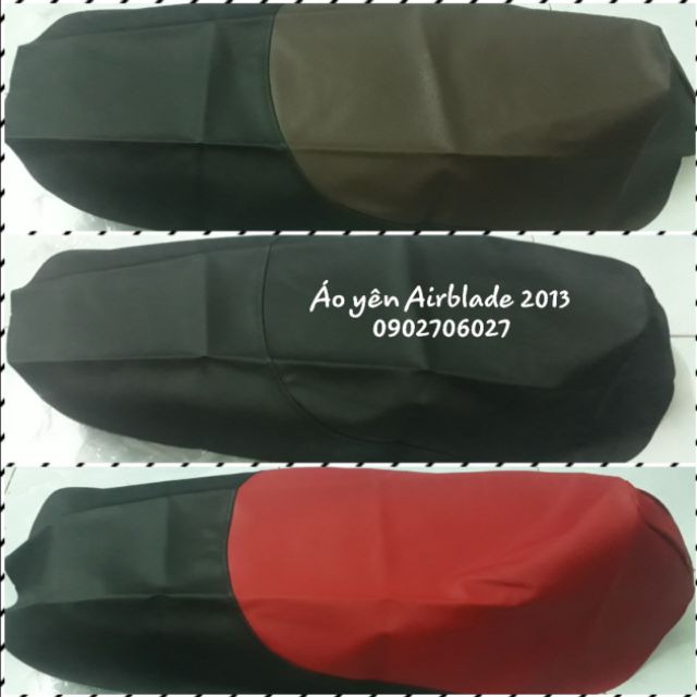 Áo yên xe Airblade 2013 tặng kèm bọc chân chống xe