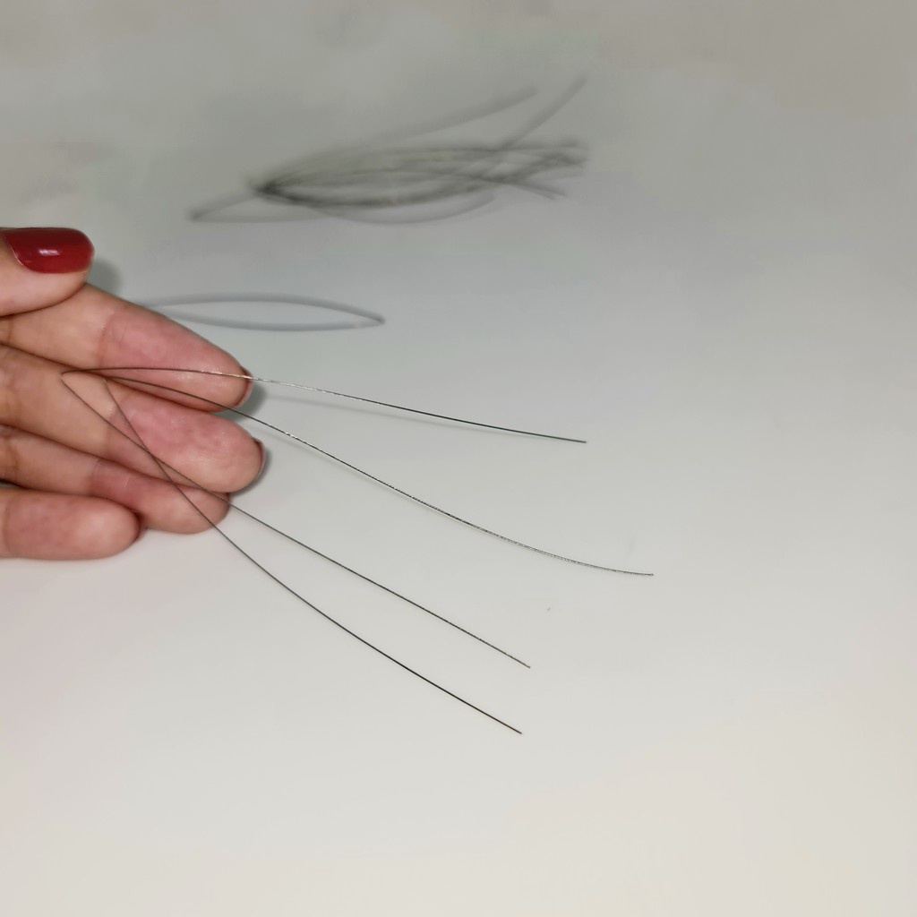 Kim xâu vòng tay chuỗi hạt đá, xỏ hạt cườm dài 20cm - chất liệu thép mềm không rỉ - TRANGSUCT3T | BigBuy360 - bigbuy360.vn