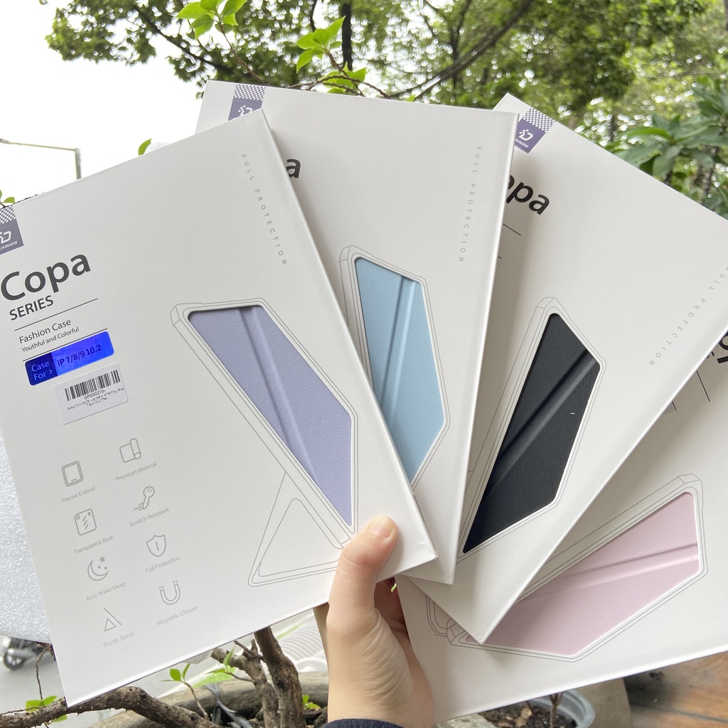 [Hỏa Tốc HCM] Bao da DUX DUCIS iPad 10.2 inch ( iPad Gen 9/8/7 ) (COPA SERIES) - KHÔNG KHAY BÚT, Mặt lưng trong - Đ