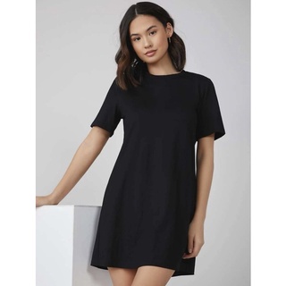 [ BIGSIZE TRÊN 55KG ] ĐẦM ĐEN TRƠN BASIC thun cotton bigsize nữ