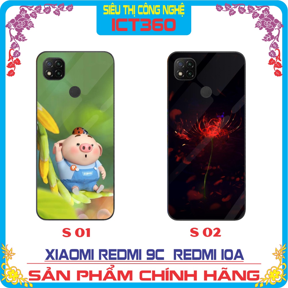 Ốp lưng kính Xiaomi Redmi 9C / Redmi 10A- Nhận in ảnh theo yêu cầu