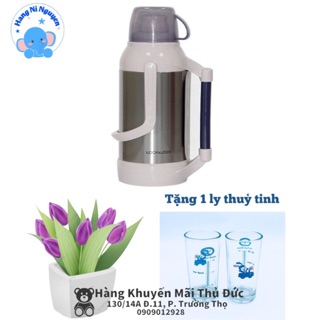 [Tặng 1 ly thuỷ tinh] Bình thuỷ Lock&lock 2 lít và 3,2 lít