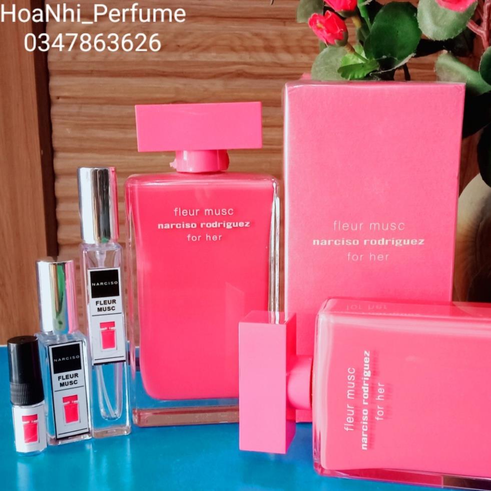 Mẫu thử 10ml Narciso Fleur Musc EDP - Nar hồng đậm | Nước hoa nữ .