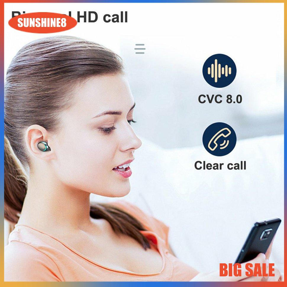 【SUN】Wireless Earphone Gaming Music Headset Touch Control In-ear Sport Earbuds