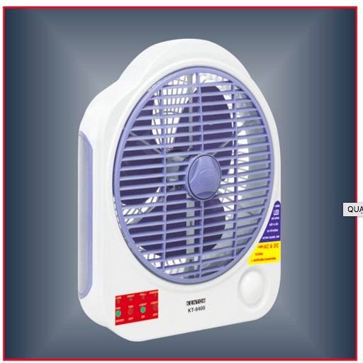 Quạt sạc và đèn sạc đa chứng năng kentom KT 9400
