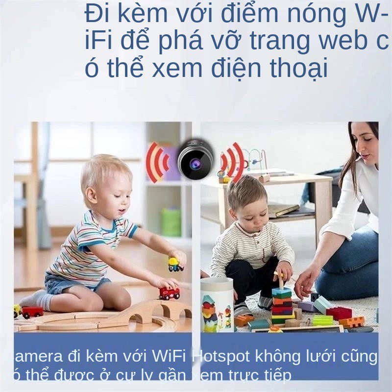 Camera không dây nhỏ Ngay cả điện thoại di động màn hình nhìn ban đêm siêu rõ nét mà cần internet thông minh mạn