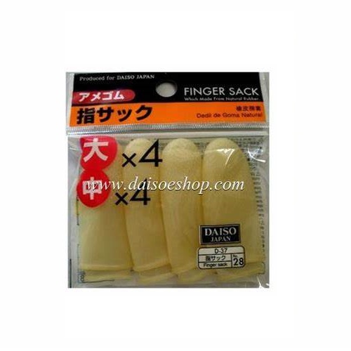 Daiso Bộ 08 Bọc Ngón Tay Nhựa  Finger Sack By Candy Rubber Large Middle Pair