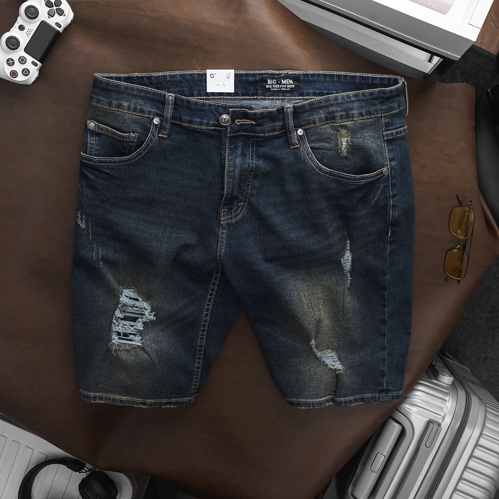 BIGSIZE - Quần short jean nam size lớn, bigsize 80kg - 130kg - mã 12/13/14/QJBM26/QJBM25/QJBM24/093