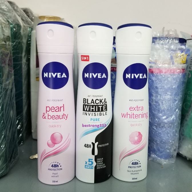 Xịt ngăn mùi Nivea nữ đủ màu 150ml mẫu mới