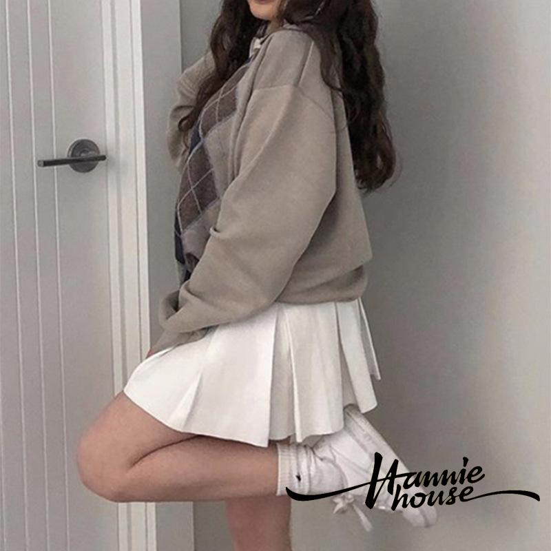 Áo Sweater Nữ cổ chữ V dáng rộng Thời Trang