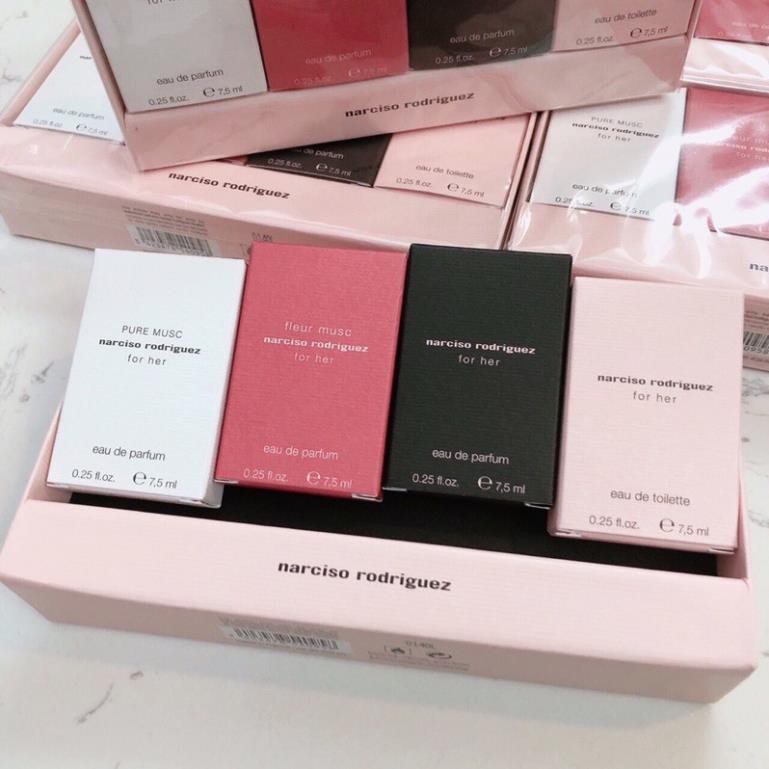 SET Bộ Nước Hoa Narciso Rodriguez For Her Mini 4 Chai 7.5ml