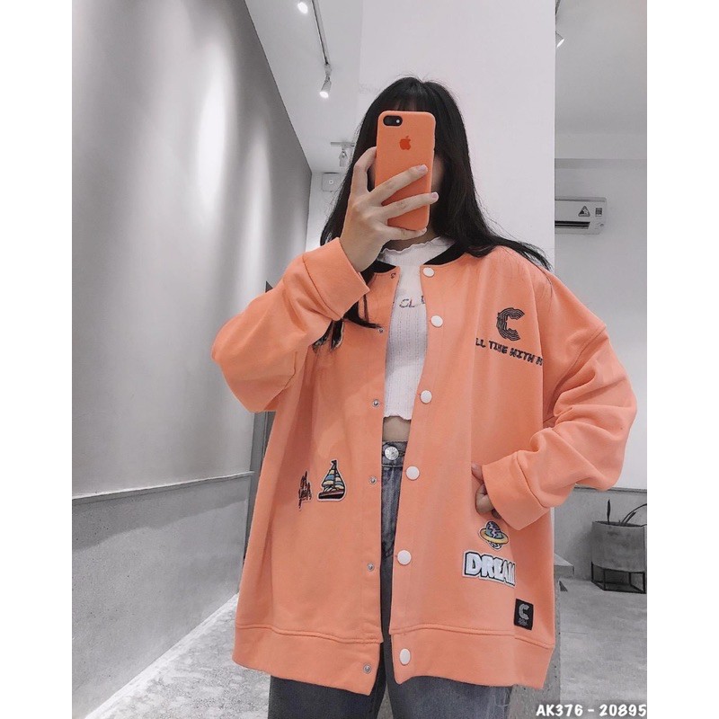 Áo Khoác Cardigan Nỉ Nam Nữ Dày Dặn Hàng QC Form Rộng Unisex Áo Cardigan Nỉ Bông DREAM LOGO - AK3376 | BigBuy360 - bigbuy360.vn