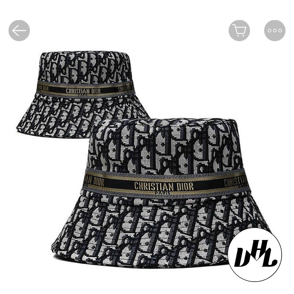 (Hàng VNXK) Mũ rộng vành, nón Bucket vành tròn DIOR vải Kaki dày chuẩn thời trang (Ảnh thật)