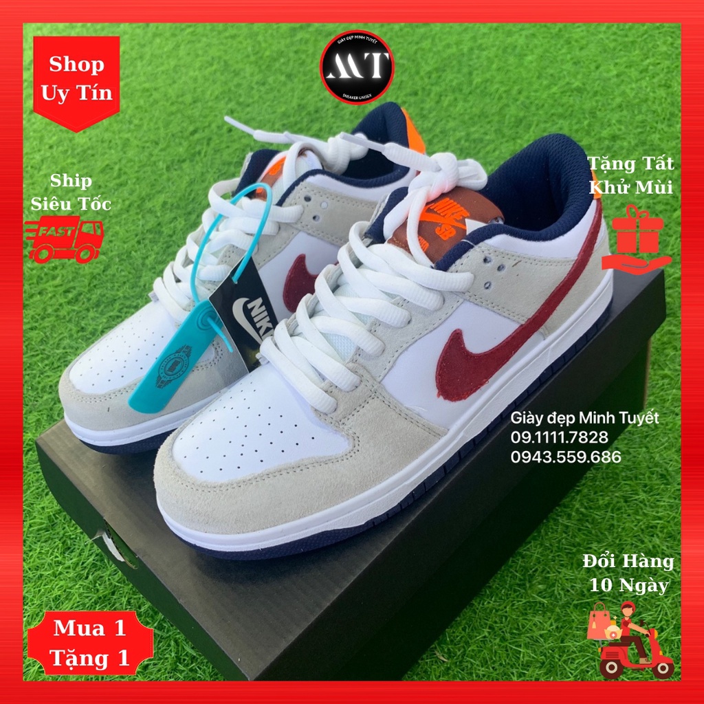 Giày SB Vasity-Crimso Trắng xám vàng sneaker nam cao cấp, giày da lộn thể thao thời trang hot trend shop uy tín Hà Nội