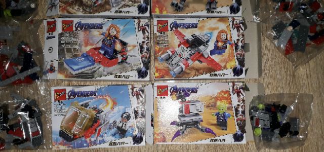 Lắp ráp 1 hộp Lego_AVengers 336 có nhiều chi tiết bằng nhựa ABS
