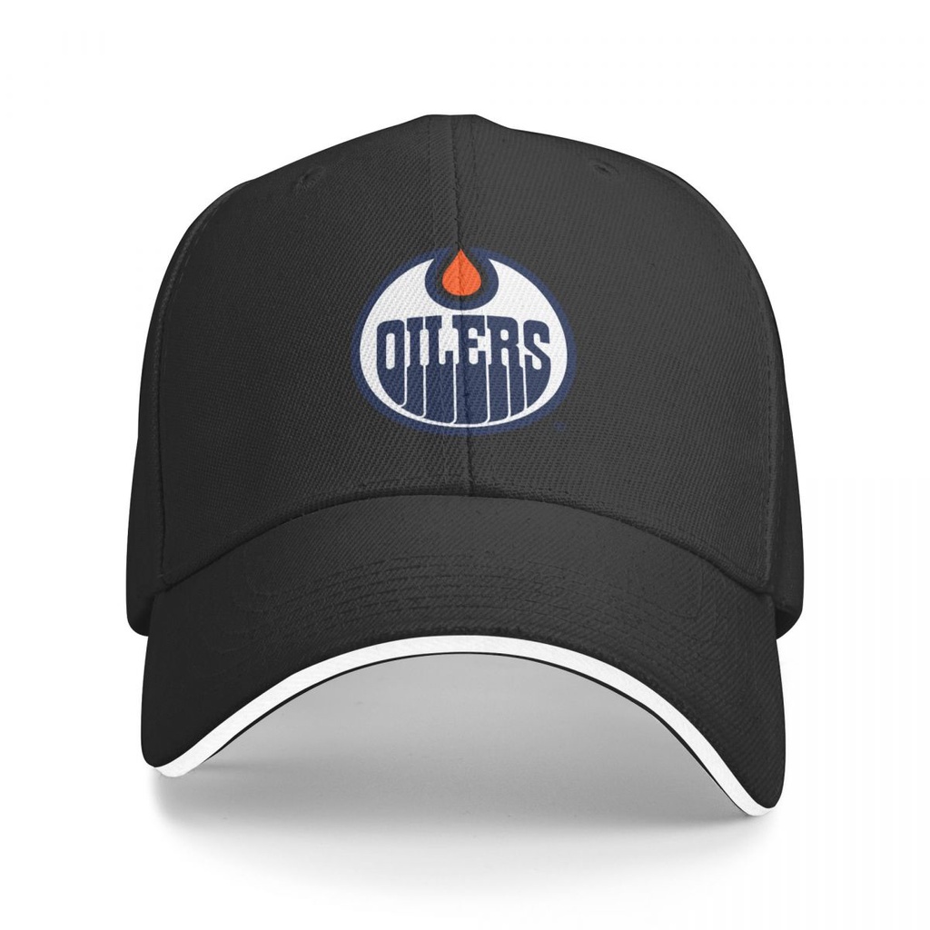 Mới Edmonton Oilers Logo NHL Mũ Bóng Chày Unisex Chất Lượng Polyester Mũ Nam Nữ Golf Chạy Chống Nắng