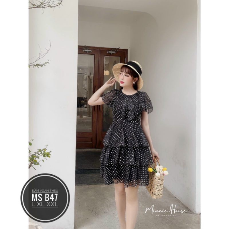 (SALE )Đầm bigsize chấm BI 55 ĐẾN 90 KÝ