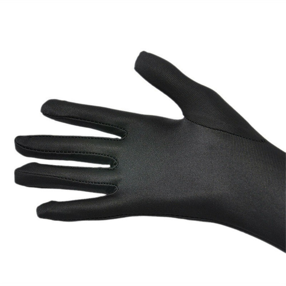 Đôi Găng Tay Satin Dài Hở Ngón Nhiều Màu Sắc Thời Trang Cho Nữ