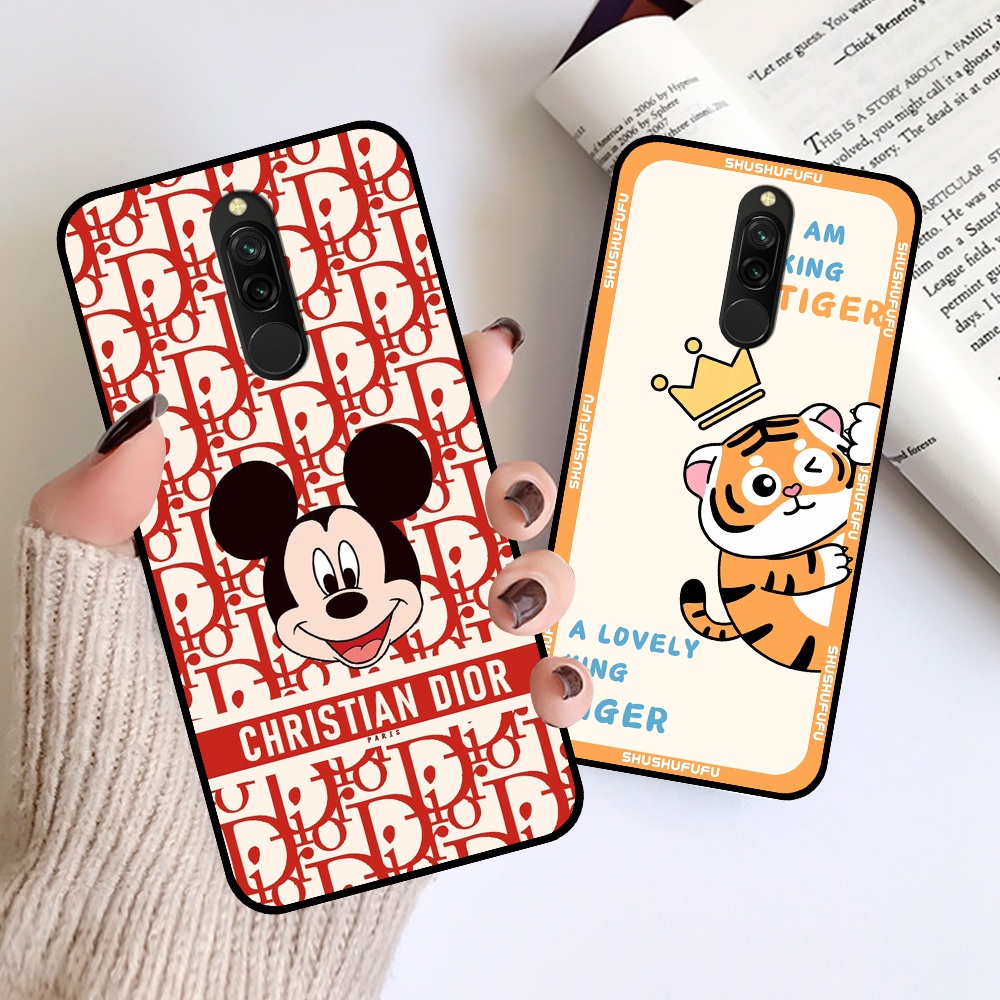 Ốp Xiaomi Redmi 8 in hình mickey, hổ, kingtiger siêu rẻ T19 - T24