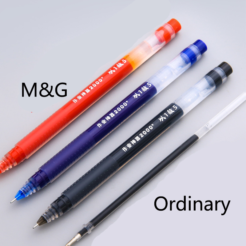 Bút Bi Mực Đen Đỏ Xanh Cỡ Lớn Ngòi 0.5mm