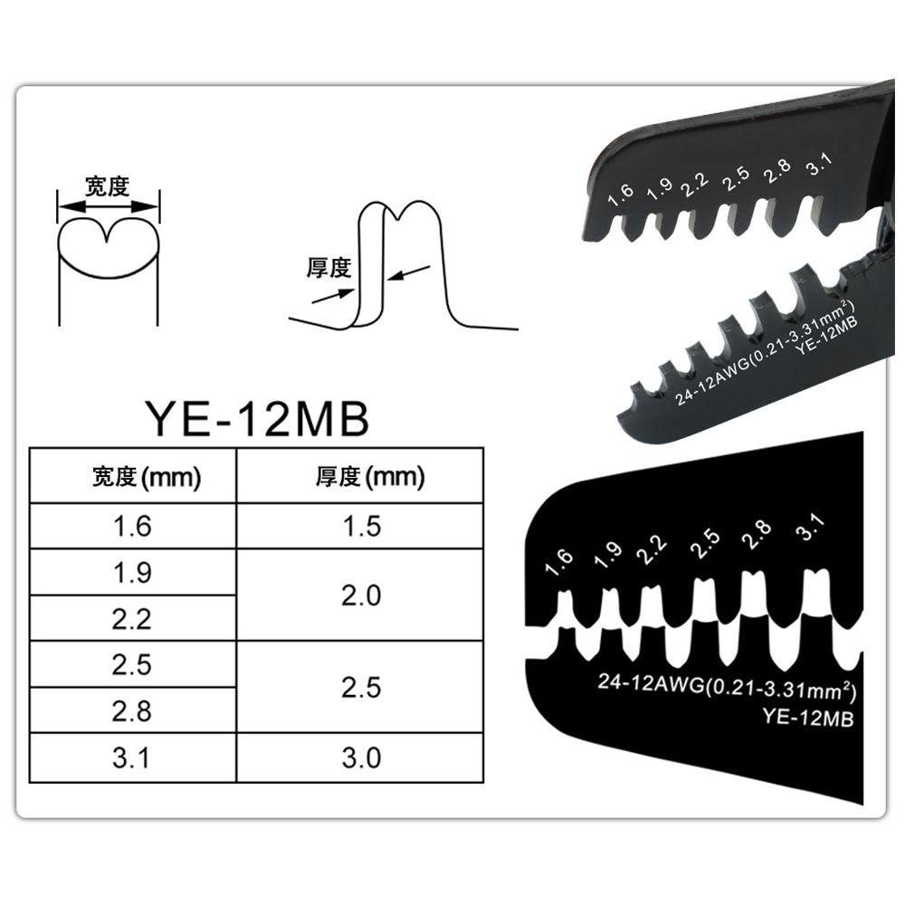 LANSEL Bộ Kìm Uốn Dây Điện SH1.0 / ZH1.5 / PH2.0 / XH2.54 / SM2.54 Chuyên Dụng