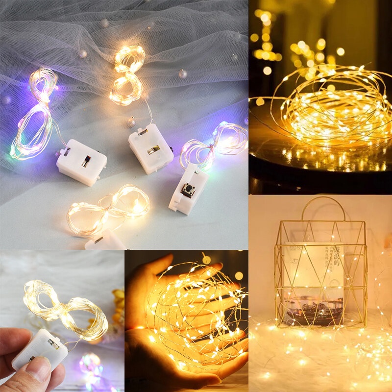 Phụ kiện trang trí bánh sinh nhật bánh kem - Đèn led chữ love, led tròn, dây đèn led vàng 1m
