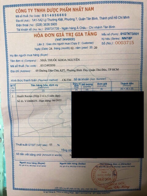 Healit Rectan (hỗ trợ điều trị trĩ cấp tính và mạn tính,các tổn thương da và niêm mạc...