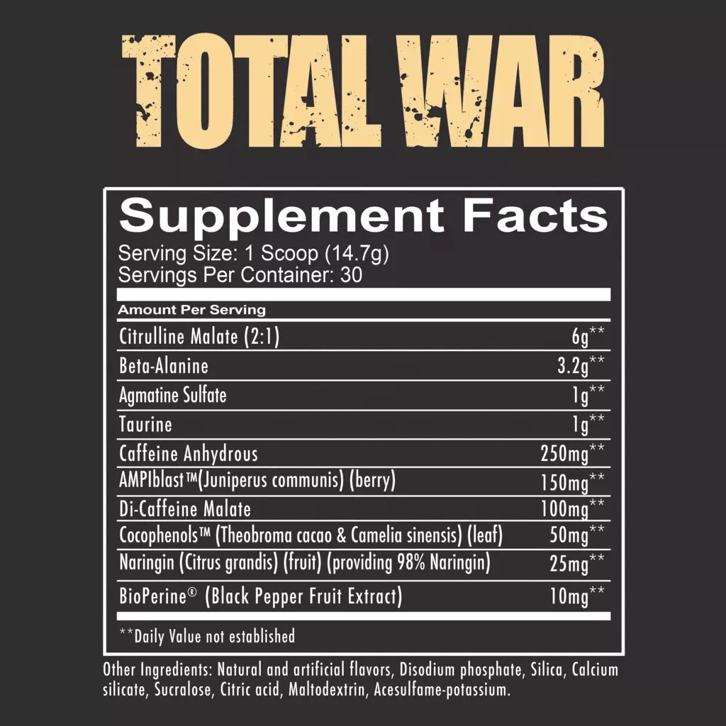 Total War  - Giúp Tăng Sức Mạnh, Sức Bền, Pre Workout, Bổ Sung Trước Khi Tập
