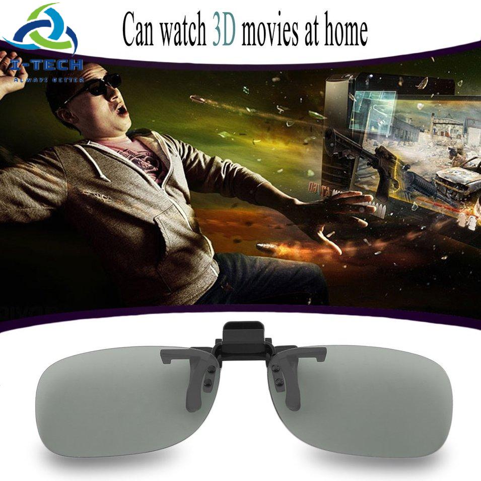 ⚡Promotion⚡Professional 3D Light Weight Man Woman Clip On Type Passive Circular 3D Glasses Clip For 3D TV Movie Cinema