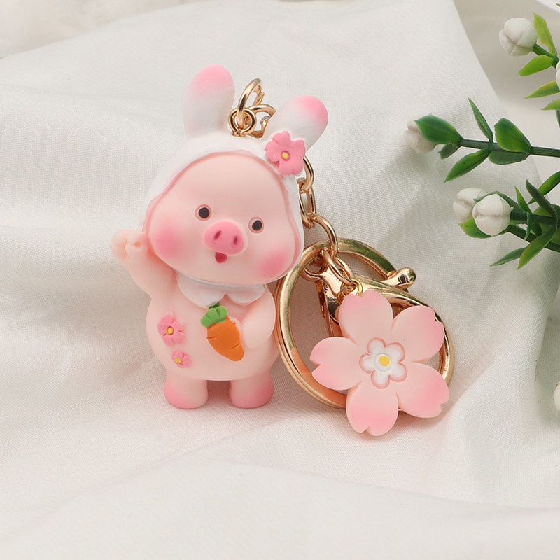 Móc gắn chìa khóa hình chú heo xinh xắn
